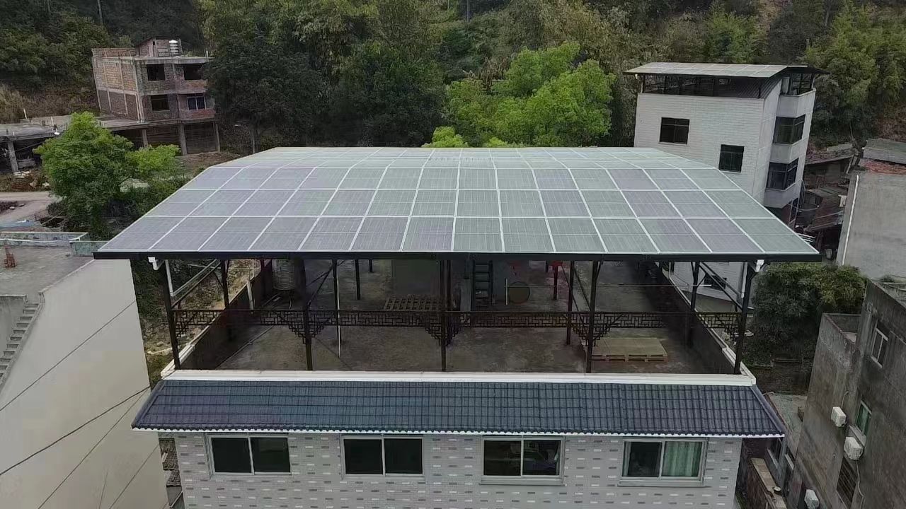 阜新15kw+10kwh自建别墅家庭光伏储能系统